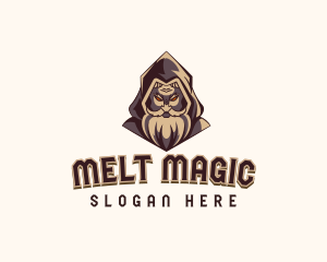 Magical Wizard Sorcerer Gaming logo design