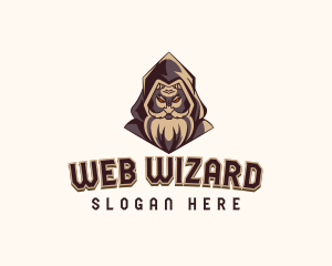 Magical Wizard Sorcerer Gaming logo design