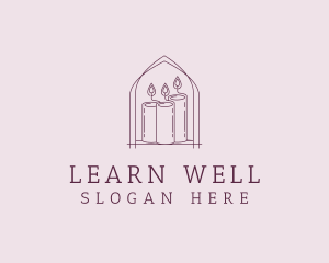 Wellness Candle Spa logo design