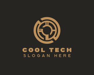 Digital Tech Cryptocurrency logo design