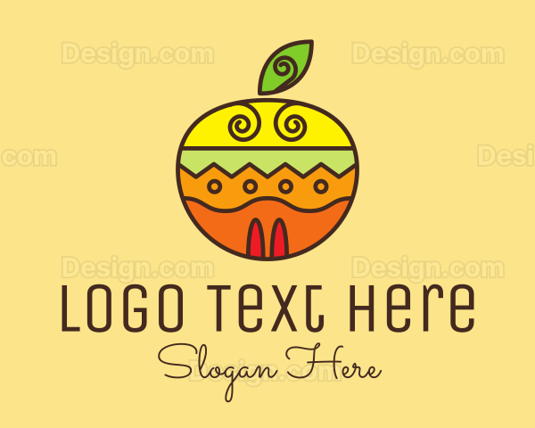 Colorful Tropical Fruit Logo