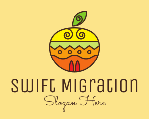 Colorful Tropical Fruit  logo design