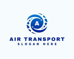 Airplane Travel Trasportation logo design