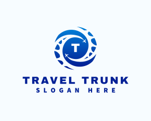 Airplane Travel Trasportation logo design