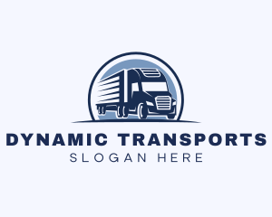 Truck Haulage Forwarding logo design