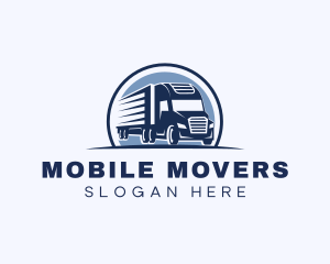 Truck Haulage Forwarding logo design