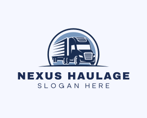 Truck Haulage Forwarding logo design