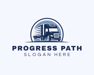 Truck Haulage Forwarding logo design