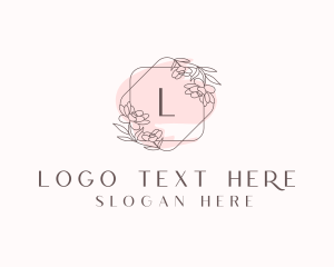 Floral Watercolor Beauty Cosmetics  logo