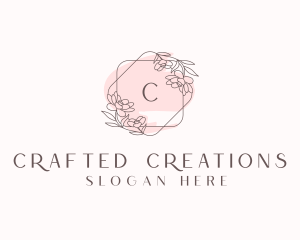 Floral Watercolor Beauty Cosmetics  logo design