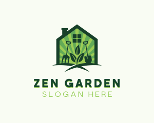 House Gardener Landscaping  logo design