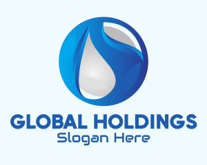 Blue Global Tech Company logo design