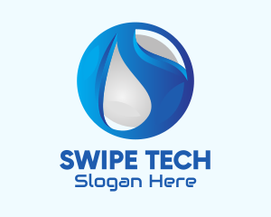 Blue Global Tech Company logo design