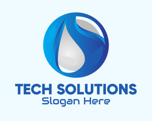 Blue Global Tech Company logo design