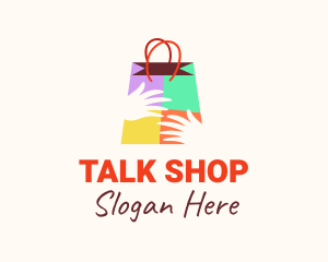 Color Shopping Hands logo design