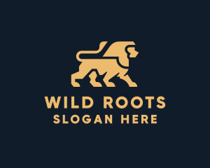 Wild Jungle Lion  logo
