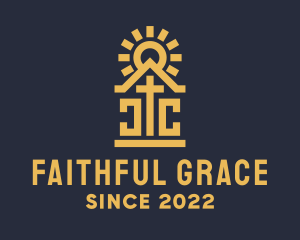 Sun Crucifix Chapel logo design