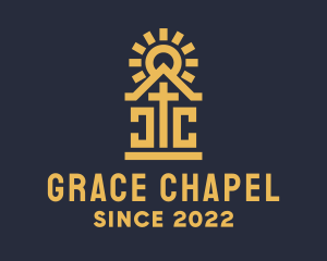 Sun Crucifix Chapel logo design