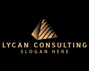 Luxury Corporate Pyramid  logo design