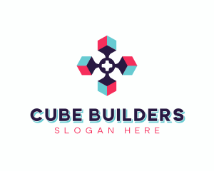 Tech Developer Cube logo design