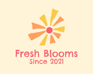 Daisy Spring Flower  logo design