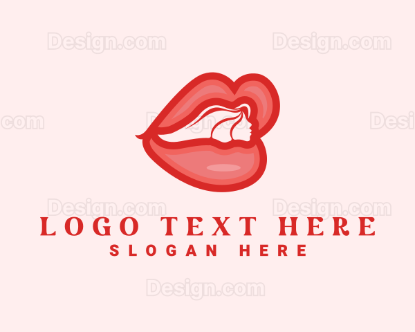 Sexy Woman Lips Logo