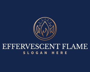 Spiritual Flame Light logo design