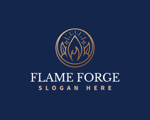 Spiritual Flame Light logo design