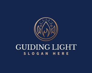 Spiritual Flame Light logo design