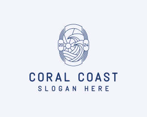 Wave Ocean Coast logo design