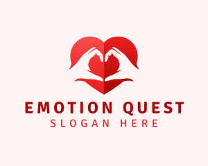 Couple Hand Heart logo
