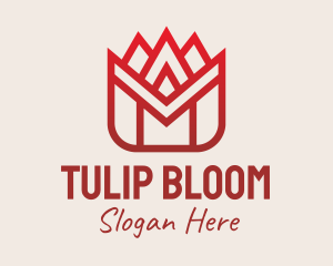 Tulip Flower Garden  logo design