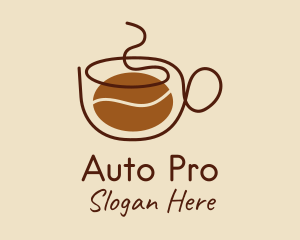 Hot Coffee Bean  logo