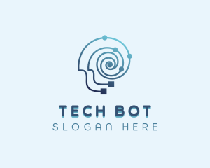 AI Brain Technology logo design