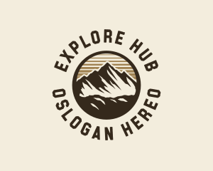 Mountain Adventure Exploration logo design