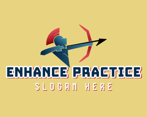 Spartan Archer Warrior logo design