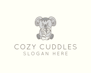 Plushie Koala Daycare logo design