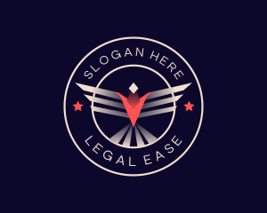 Aviation Wings Eagle Logo