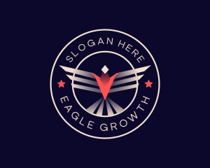 Aviation Wings Eagle logo design