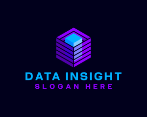Digital Data Cube logo design