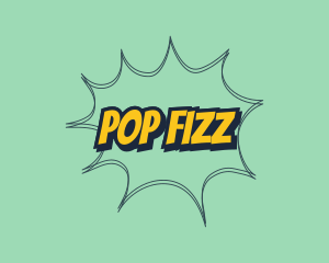 Retro Pop Art Text logo design