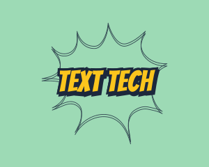 Retro Pop Art Text logo design