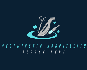 Medical Surgery Scalpel logo design