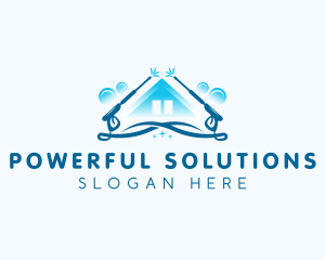 Pressure Washer Disinfection logo design