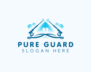 Pressure Washer Disinfection logo design