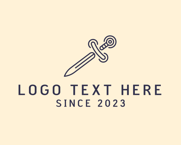 Dagger logo example 3
