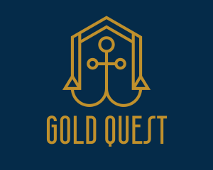 Gold Anchor House  logo design