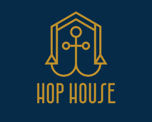 Gold Anchor House  logo design