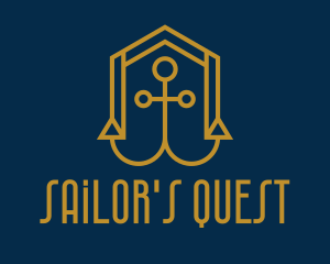 Gold Anchor House  logo design