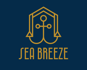 Gold Anchor House  logo design